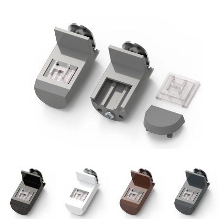 Non-Invasive Clamp Bracket for Pleated Blinds – 4 pcs (No Drilling) | STOFFTEX