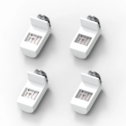 Non-Invasive Clamp Bracket for Pleated Blinds – 4 pcs (No Drilling) | STOFFTEX