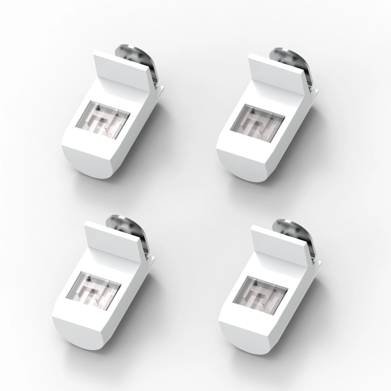 Non-Invasive Clamp Bracket for Pleated Blinds – 4 pcs (No Drilling) | STOFFTEX